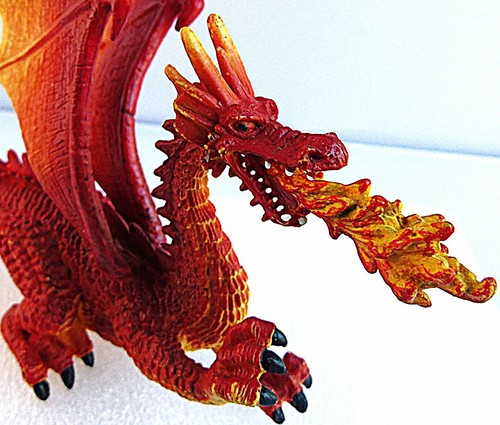 Red fire dragon - dragon, elc