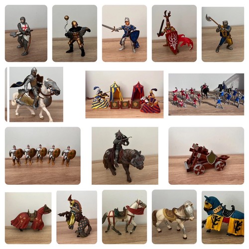 Medieval horses knights - &,
